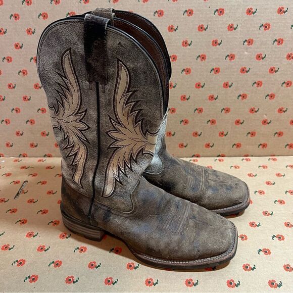 Ariat Men\'s Crosswire Worn Graphite Square Toe Boots Size 8D main image 10